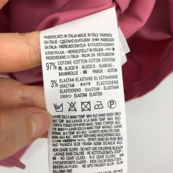 NWT Rinascimento Pink tie waist black buttoned  coat four pockets SP - Picture 10 of 15